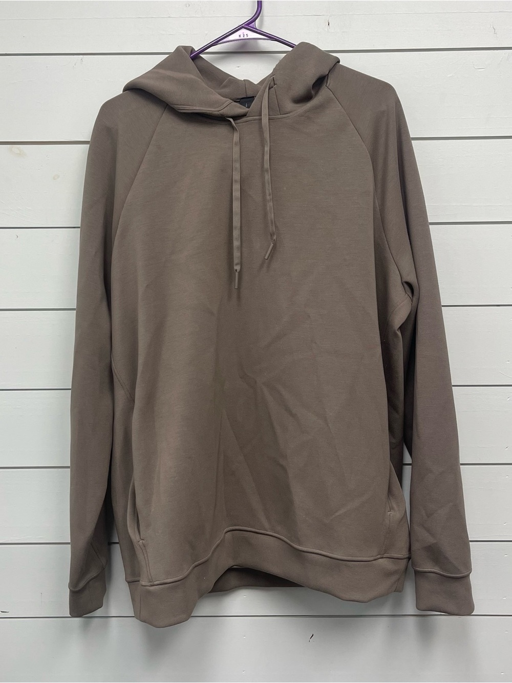 Lululemon smooth spacer hoodie dark tan men's size large